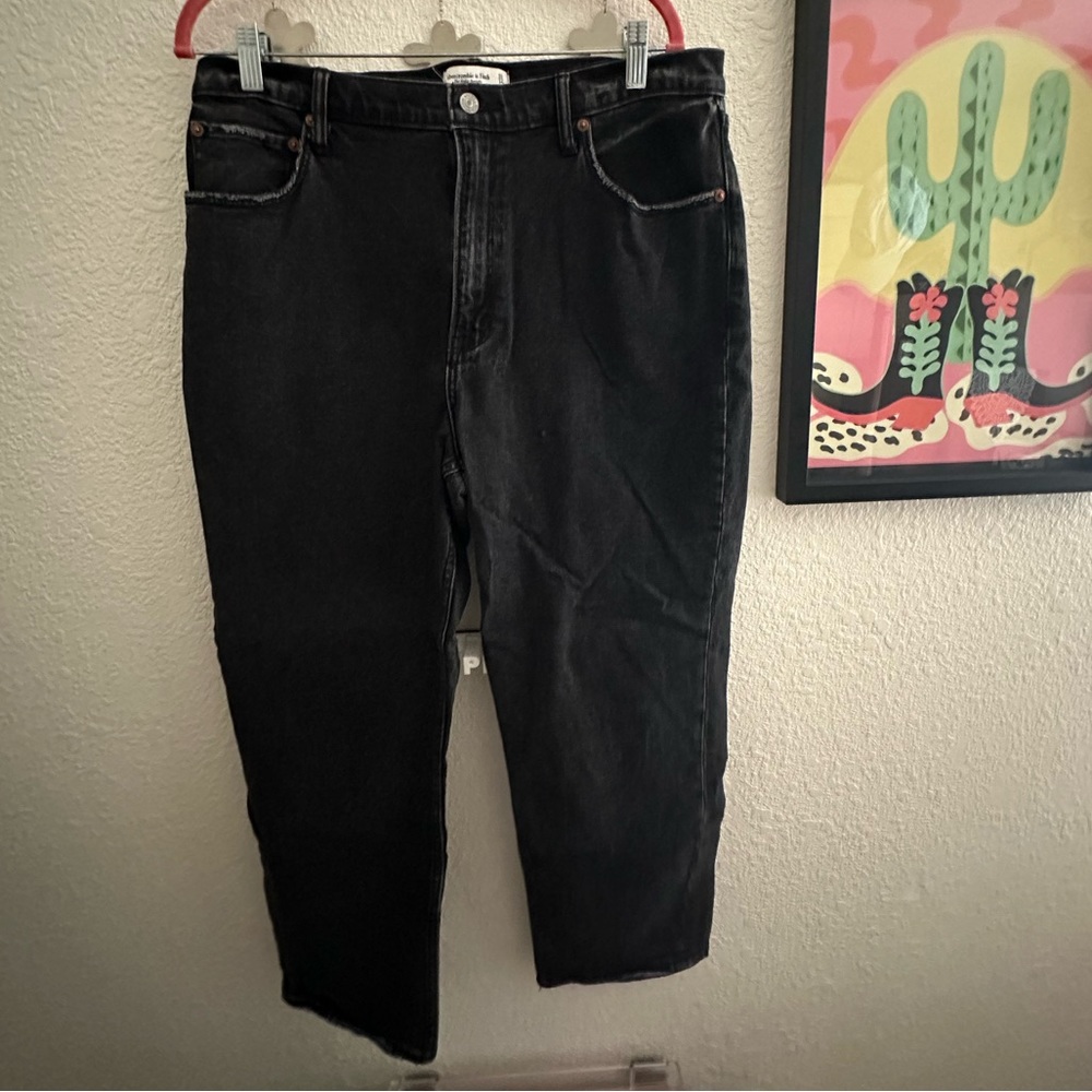 The Ankle Straight Ultra High Rise jeans